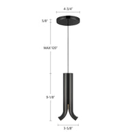 Husk 9-in Stainless Steel Pendant