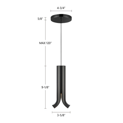 Husk 9-in Stainless Steel Pendant