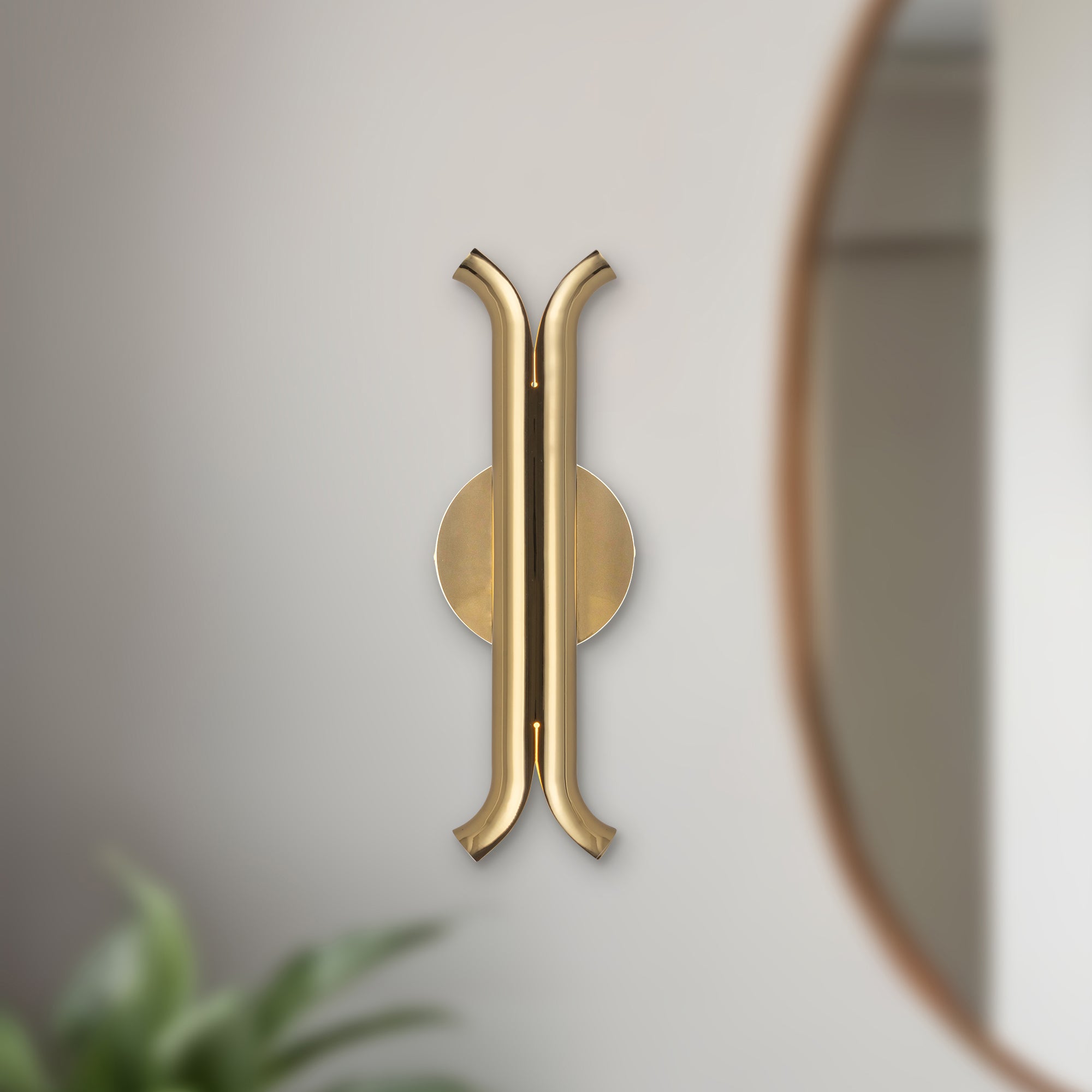 Husk 14-in Stainless Steel Wall Sconce