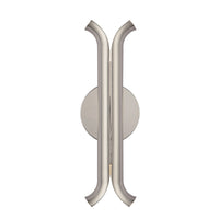 Husk 14-in Stainless Steel Wall Sconce