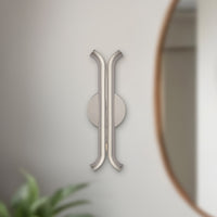 Husk 14-in Stainless Steel Wall Sconce