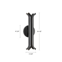 Husk 14-in Stainless Steel Wall Sconce