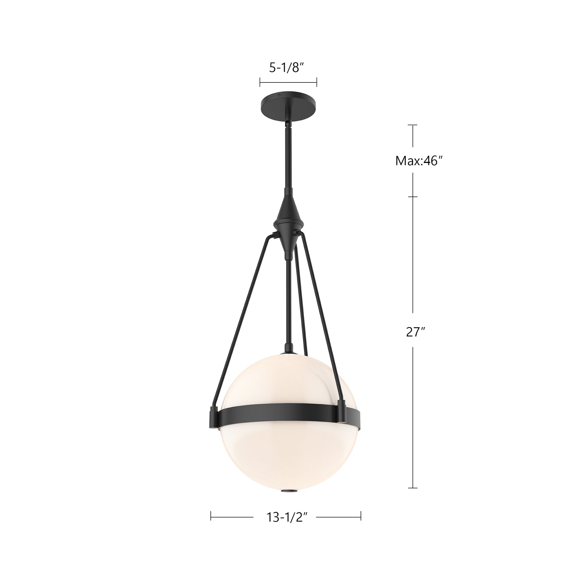Harmony 14-in Steel Pendant