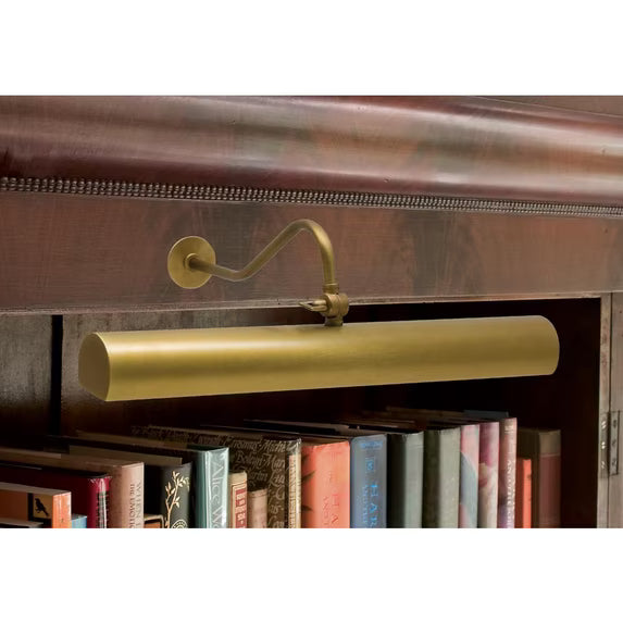16-inch Hyde Park Weathered Brass Plug-In Picture Light