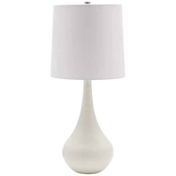 23-inch Scatchard Matte White Table Lamp