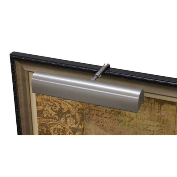 14-inch Classic Traditional Satin Nickel in-Line Hi-Lo Switch Plug-In Picture Light