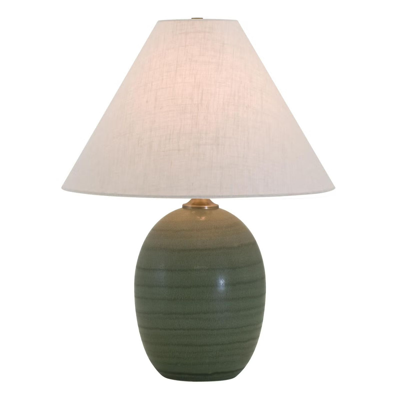 22.5-inch Scatchard Matte Green Switch on Socket Table Lamp