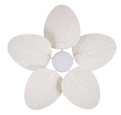 Bali 52 Inch White Fan with LED Light Antique White with Remote Included