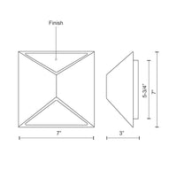 Indio 7-in Aluminum Outdoor Wall Sconce