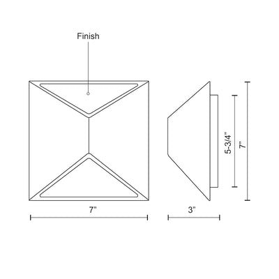 Indio 7-in Aluminum Outdoor Wall Sconce