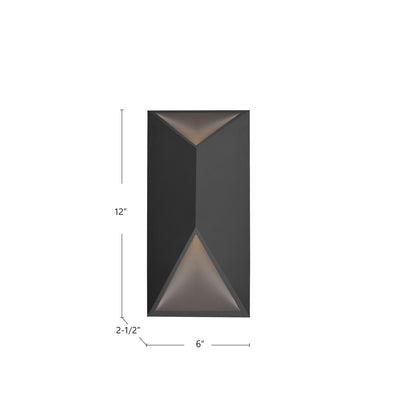 Indio 12-in Aluminum Outdoor Wall Sconce