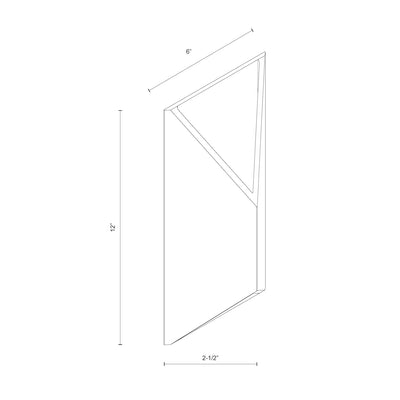 Indio 12-in Aluminum Outdoor Wall Sconce