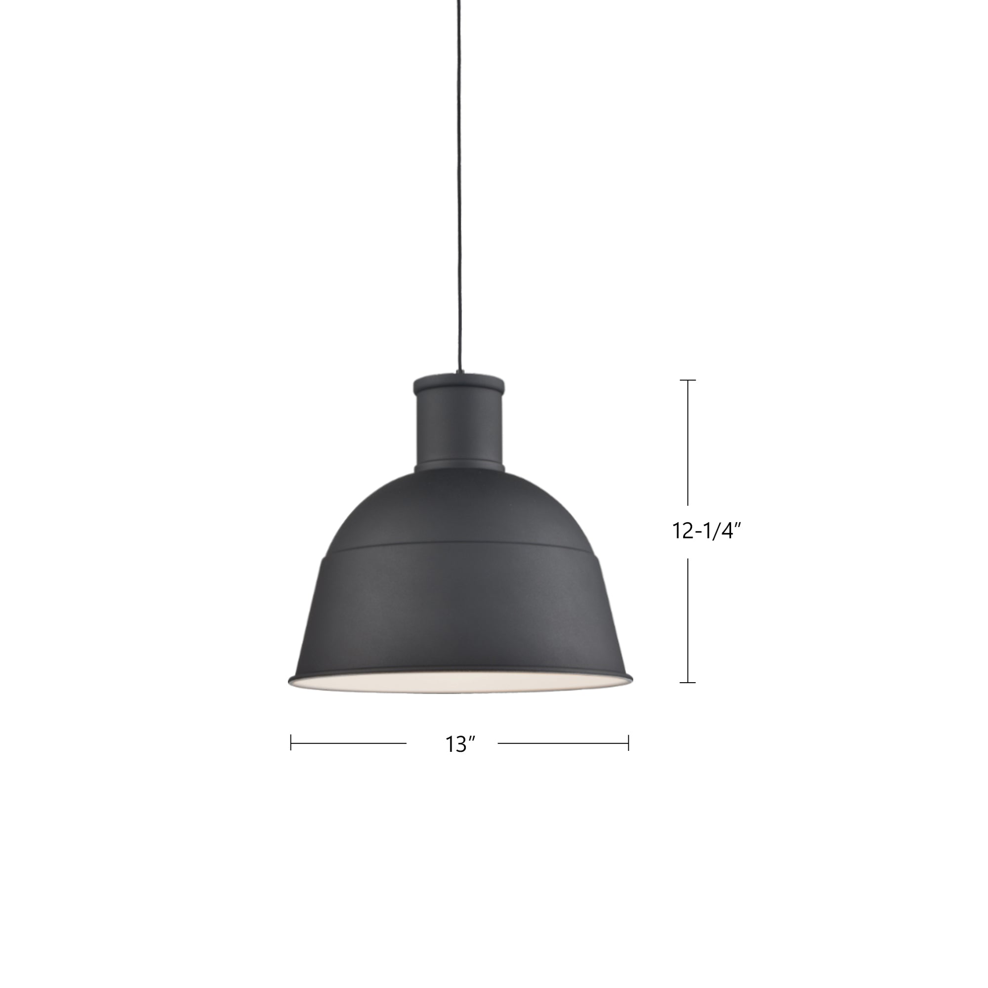 Irving 13-in Aluminum Pendant