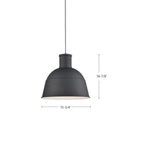 Irving 16-in Aluminum Pendant