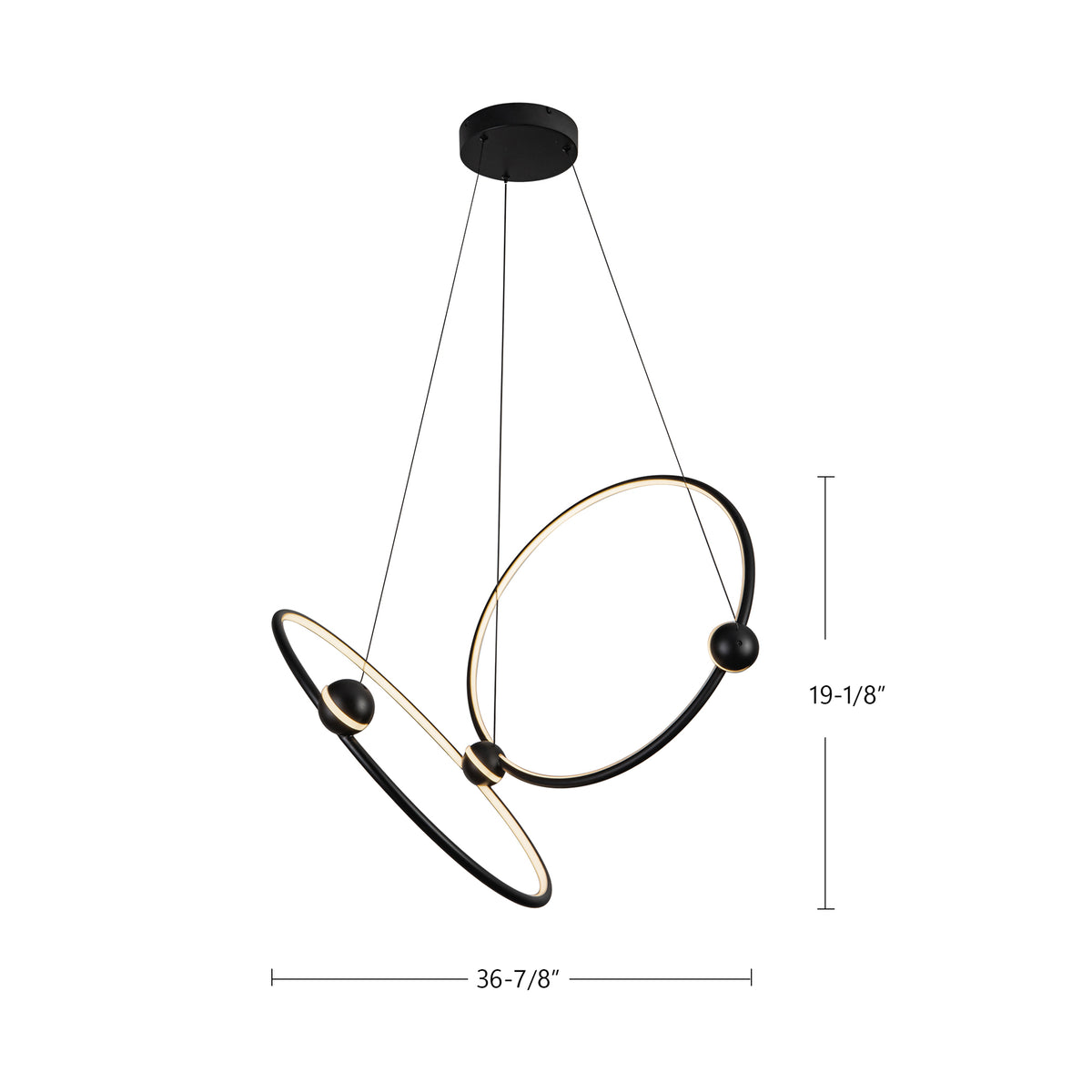 Isho 2 Head Aluminum Chandelier