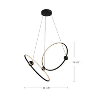 Isho 2 Head Aluminum Chandelier