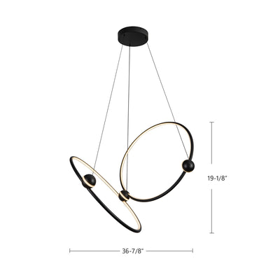 Isho 2 Head Aluminum Chandelier