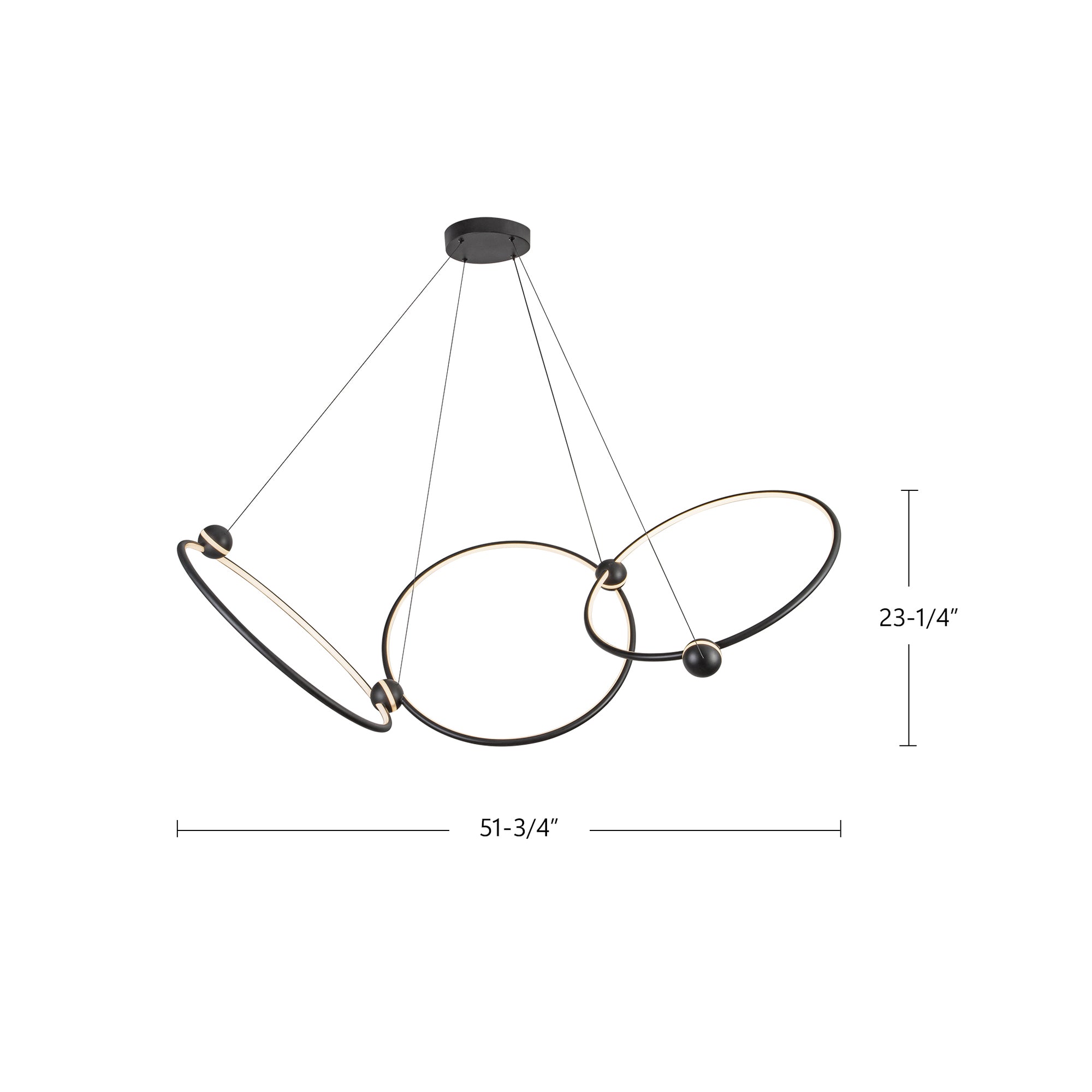 Isho 3 Head Aluminum Chandelier