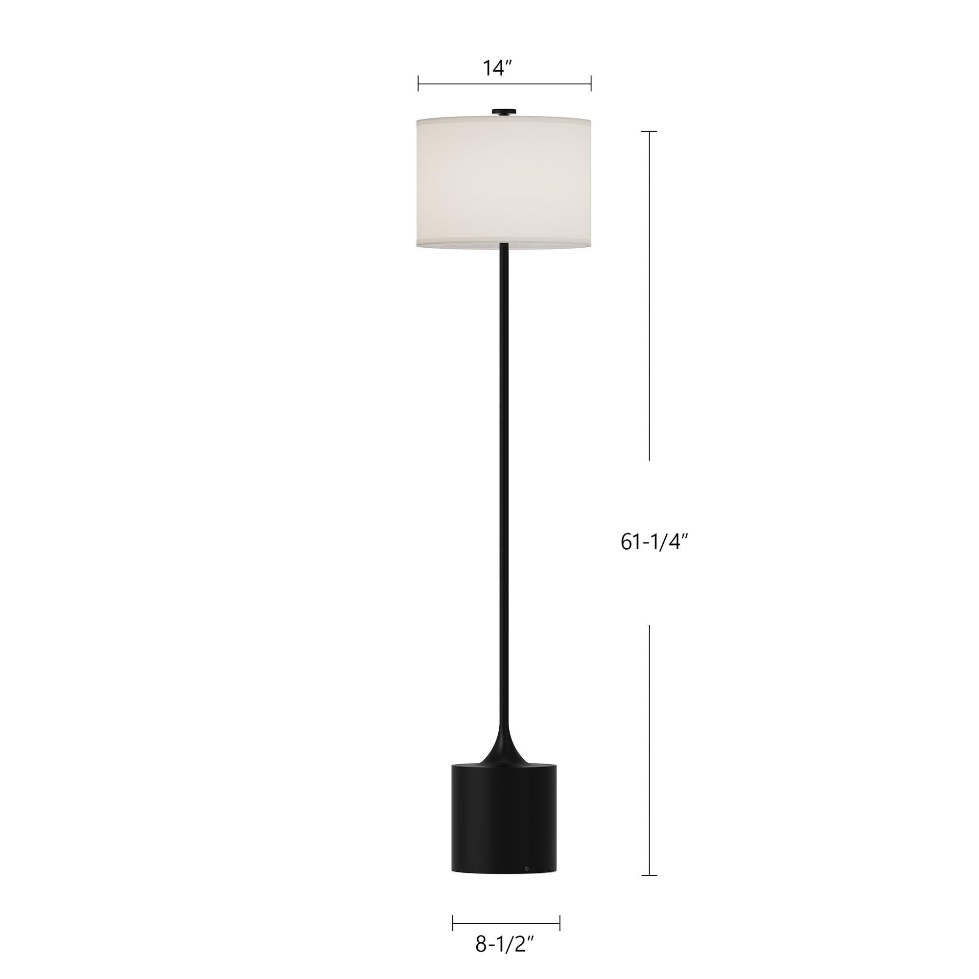 Issa 61-in Steel Floor Lamp