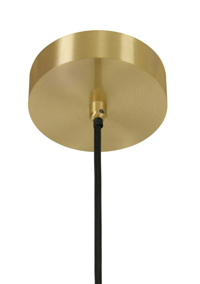 Lucent 1 Light Brass Pendant Light 6 Inch Alabaster