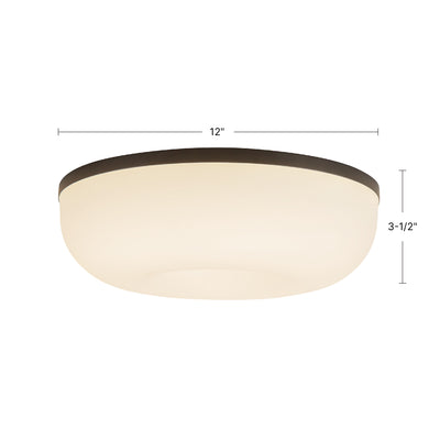 Jada 12-in Steel Flush Mount