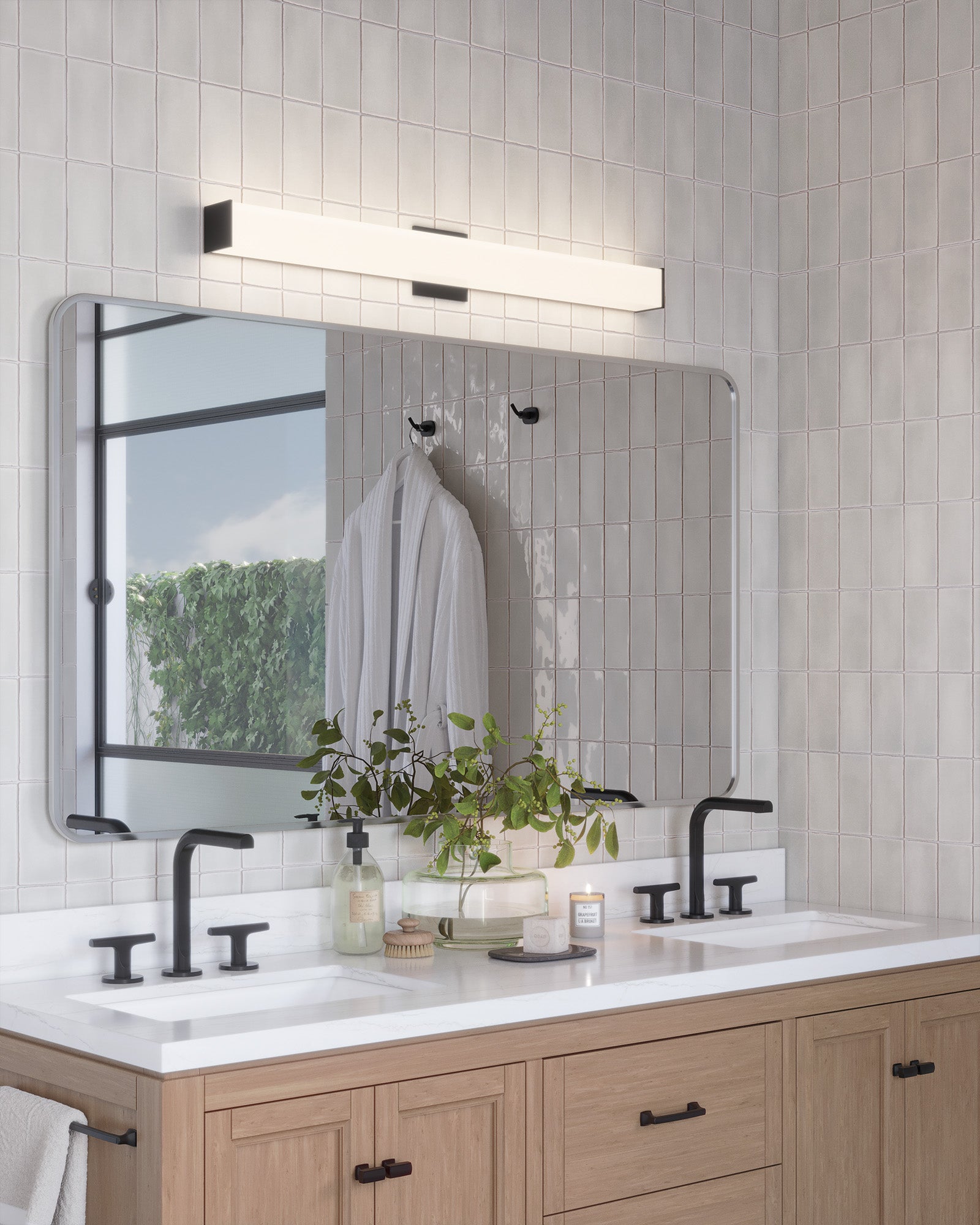 Jane 36-in Aluminum Vanity Light