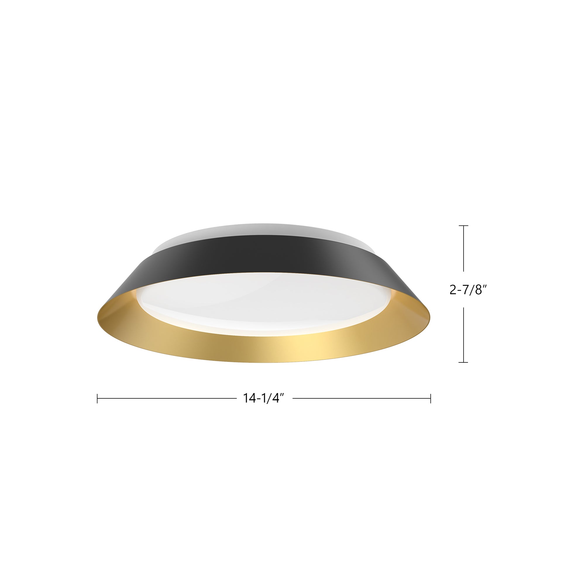 Jasper 14-in Steel Flush Mount
