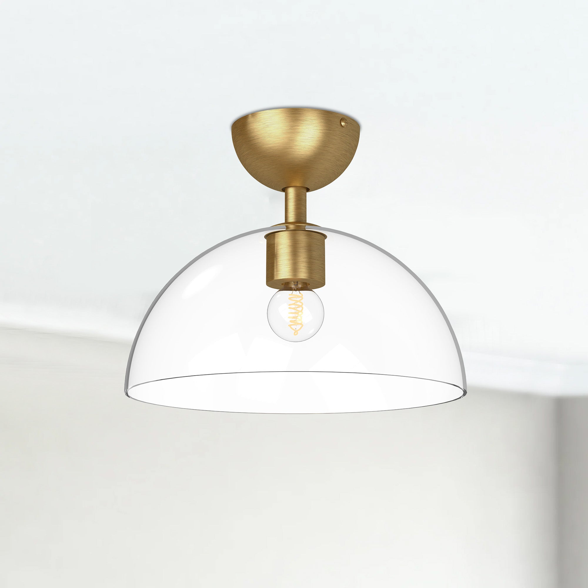 Jude 12-in Steel Semi-Flush Mount