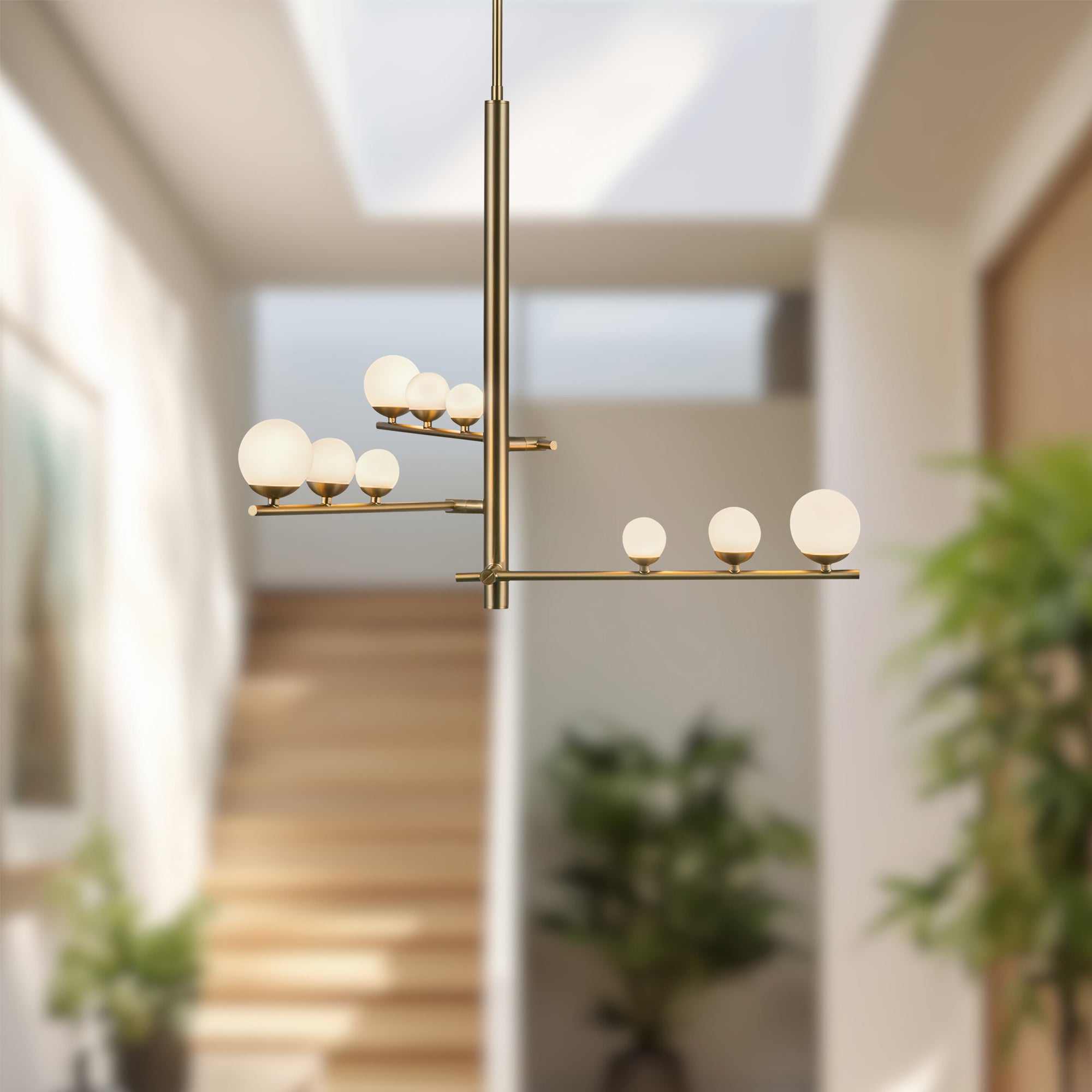 Cypress 3 Head Aluminum Chandelier