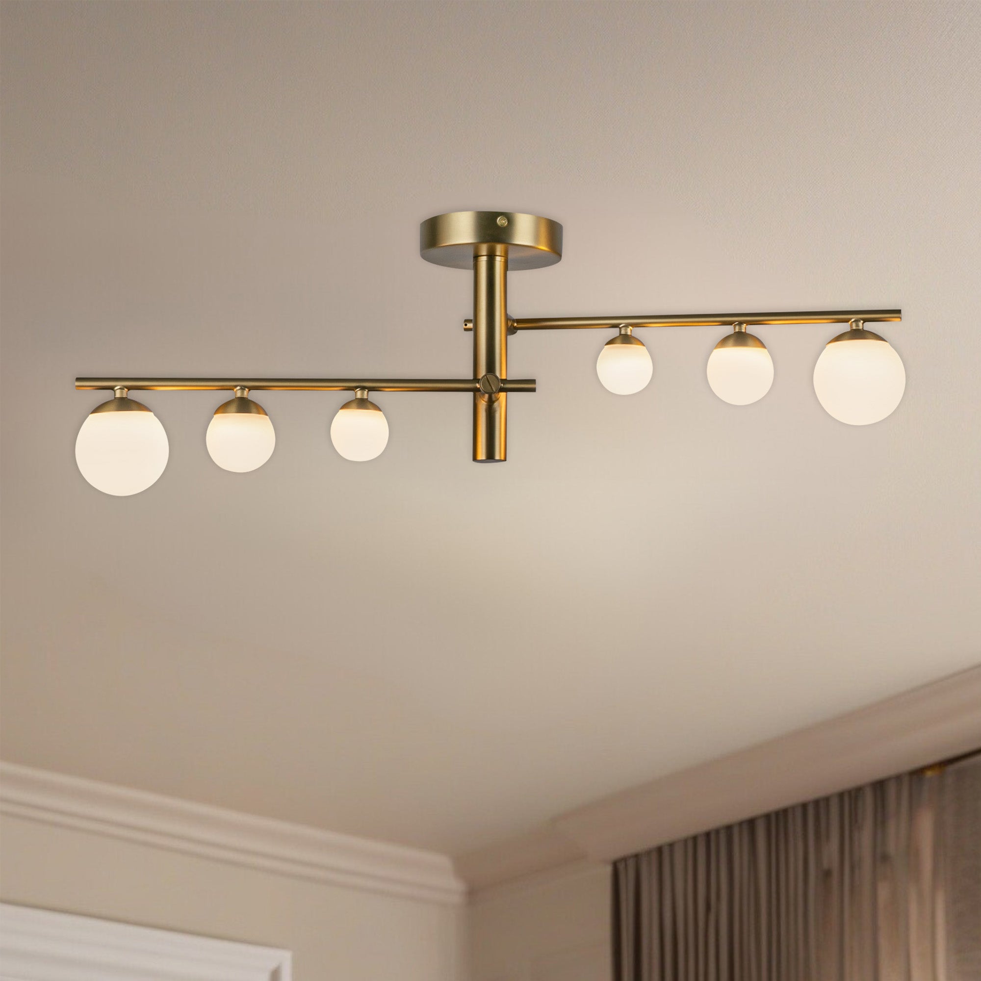 Cypress 2 Head Aluminum Semi-Flush Mount