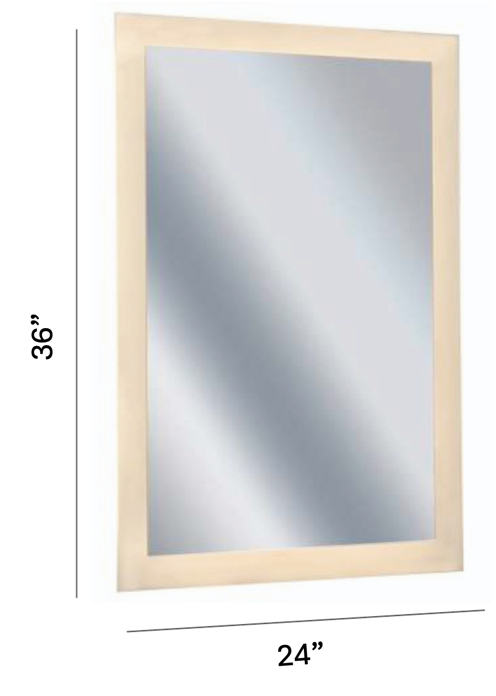 Jill 36x55'' Rectangular Led Mirror