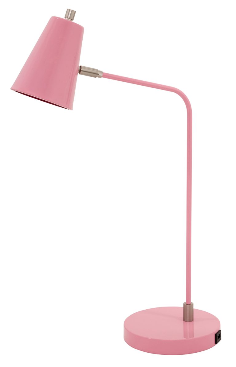 23.5-inch Kirby Pink Accent Table Lamp
