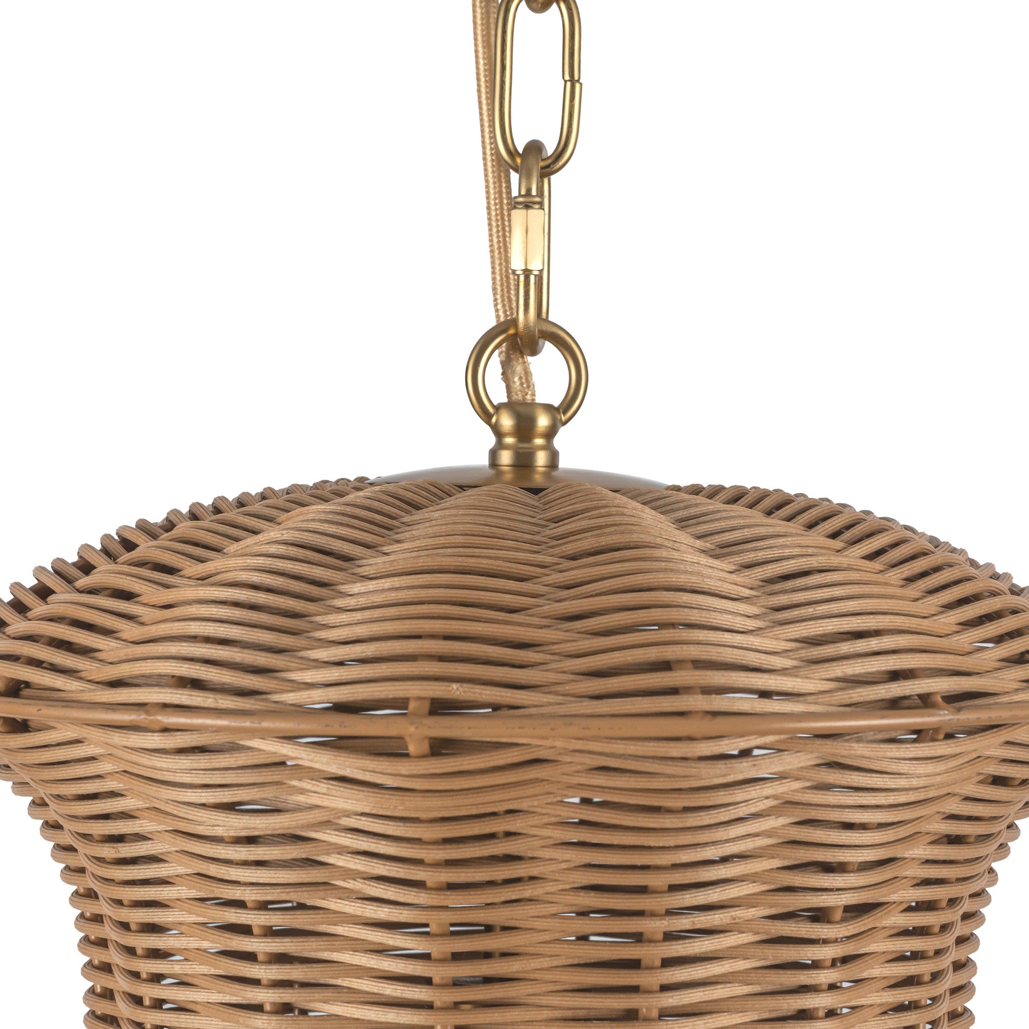 Kai 11-in Rattan Shade Socket Pendant