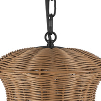 Kai 11-in Rattan Shade Socket Pendant
