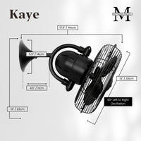 13-Inch Kaye Oscillating Wall Fan