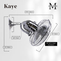 13-Inch Kaye Oscillating Wall Fan