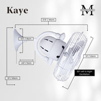 13-Inch Kaye Oscillating Wall Fan