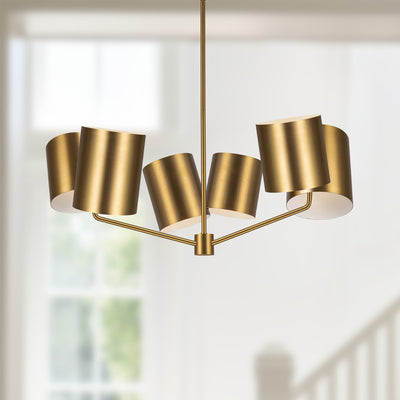 Keiko 30-in Aluminum Chandelier
