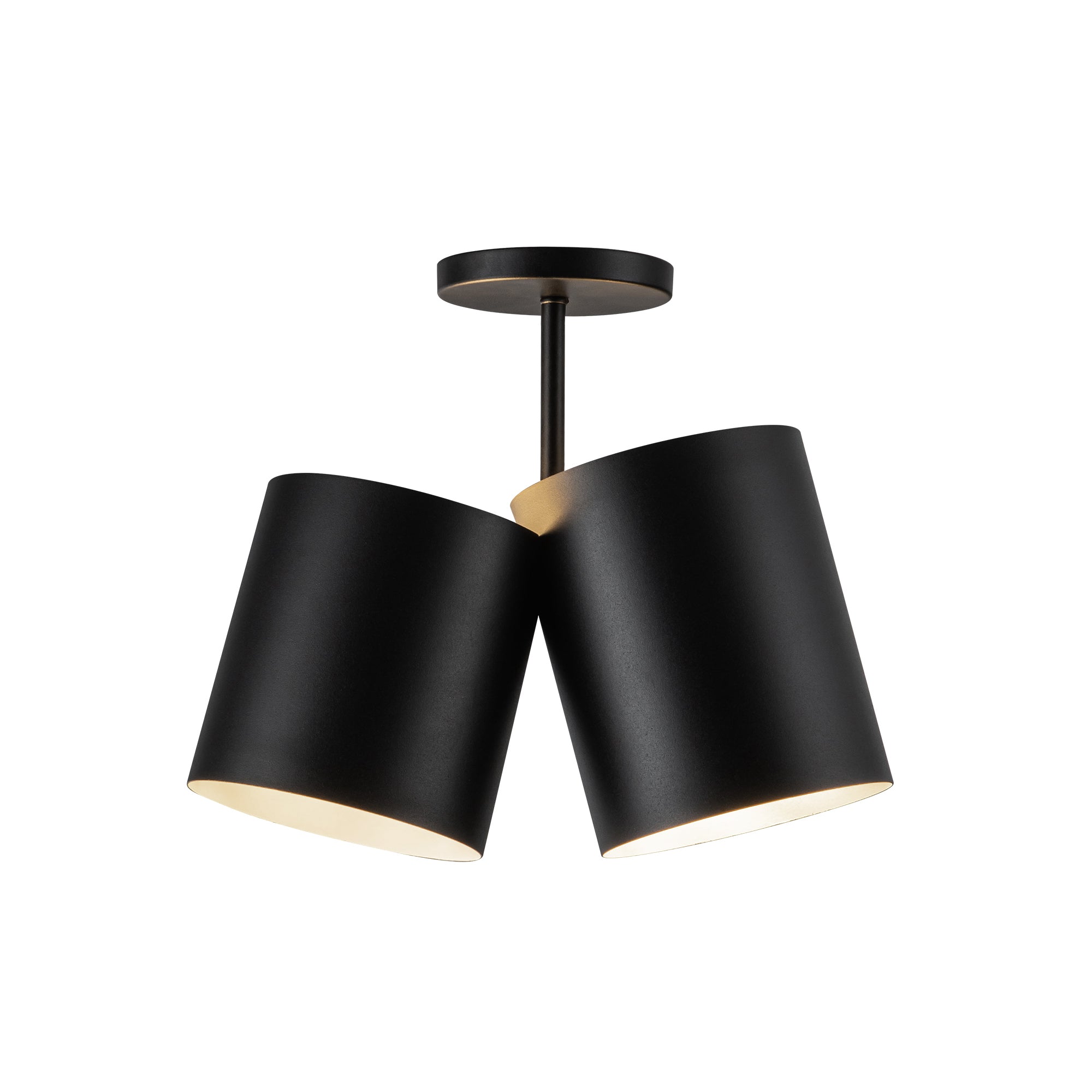 Keiko 14-in Aluminum Semi-Flush Mount