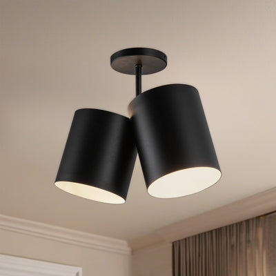 Keiko 14-in Aluminum Semi-Flush Mount