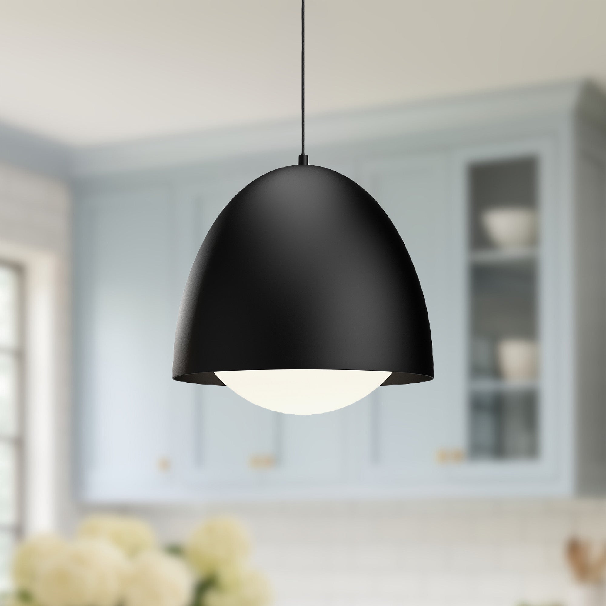 Kenji 16-in Steel Pendant