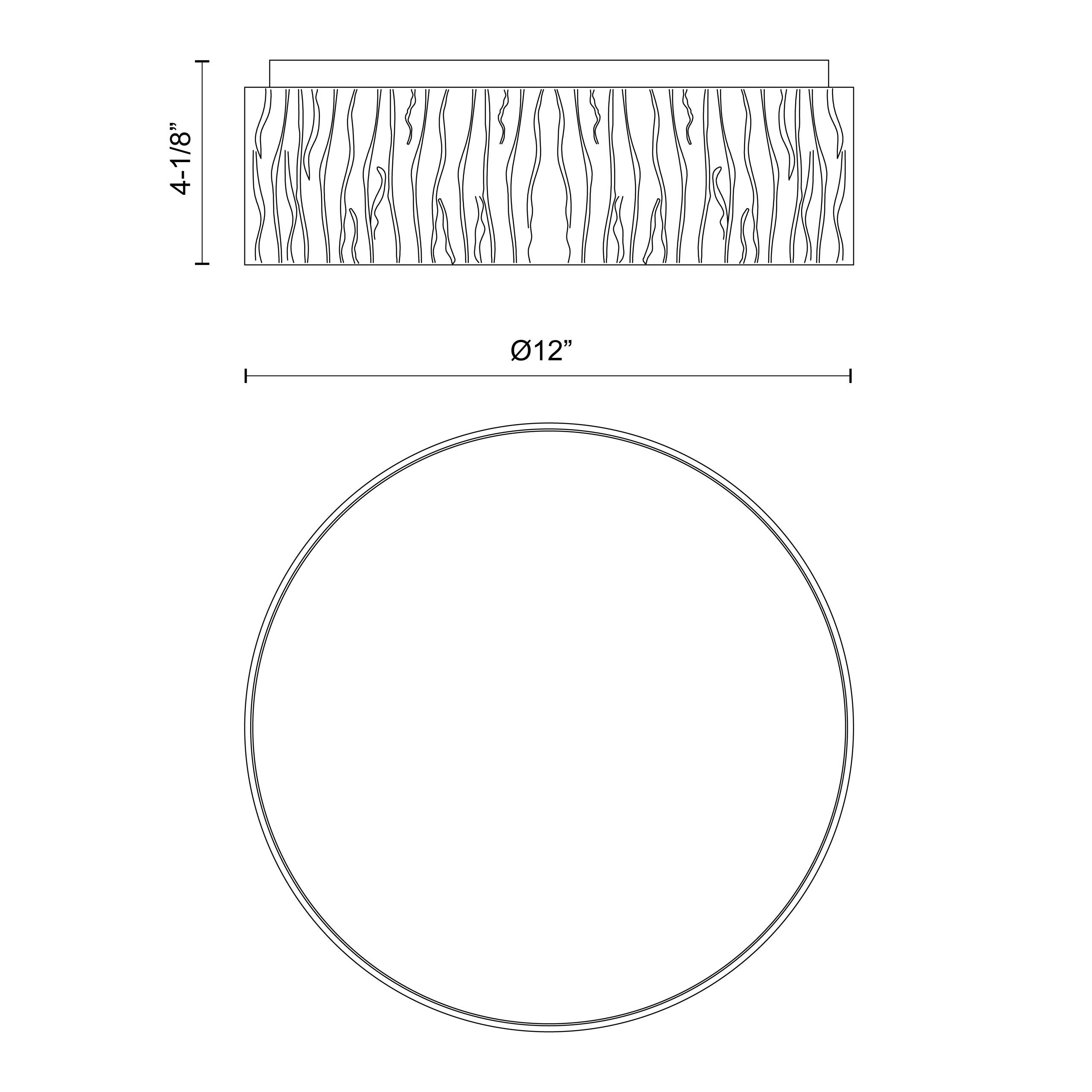 Kensington 12-in Steel Flush Mount