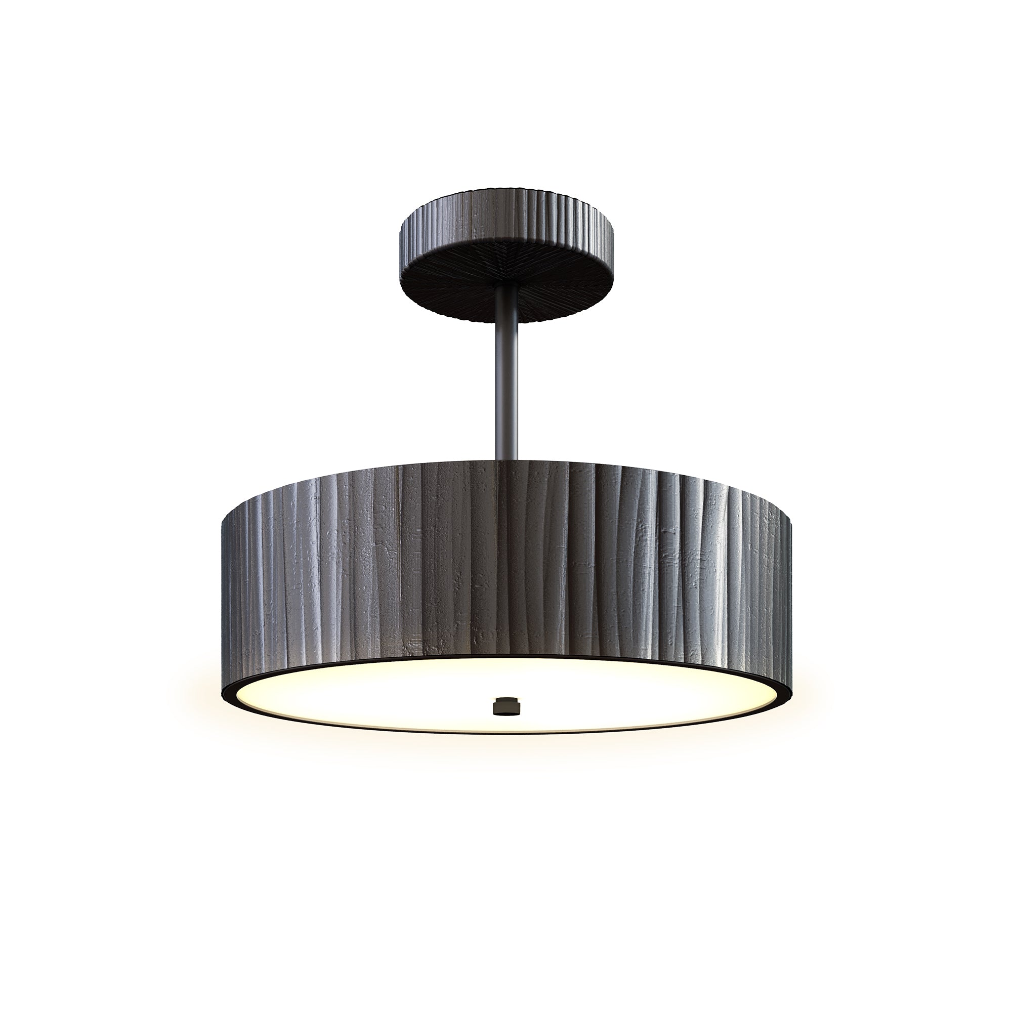 Kensington 12-in Steel Semi-Flush Mount
