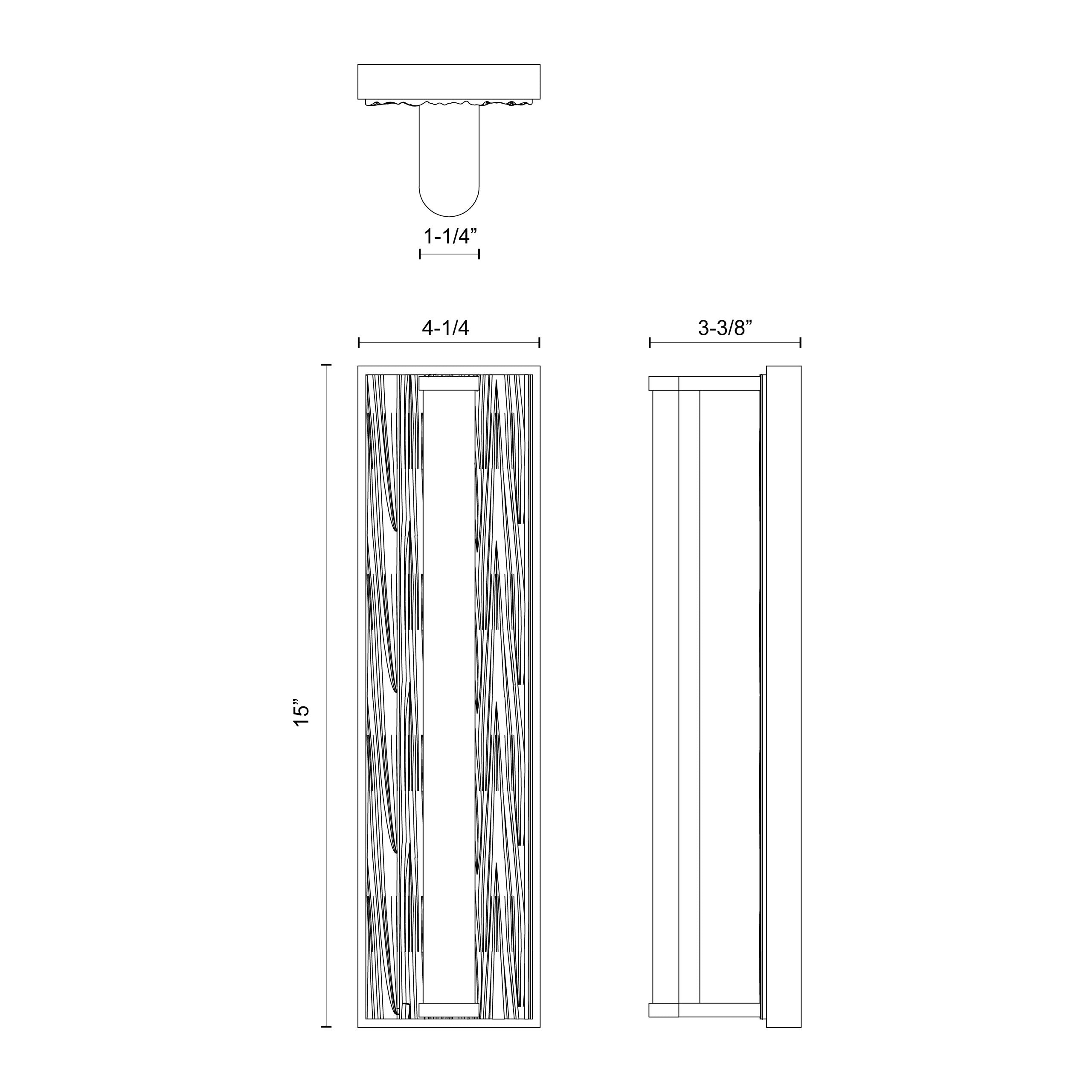 Kensington 15-in Steel Vanity Light