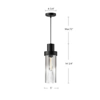 Kent 5-in Steel Pendant