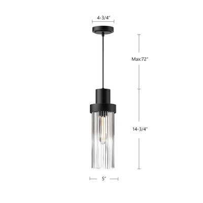 Kent 5-in Steel Pendant
