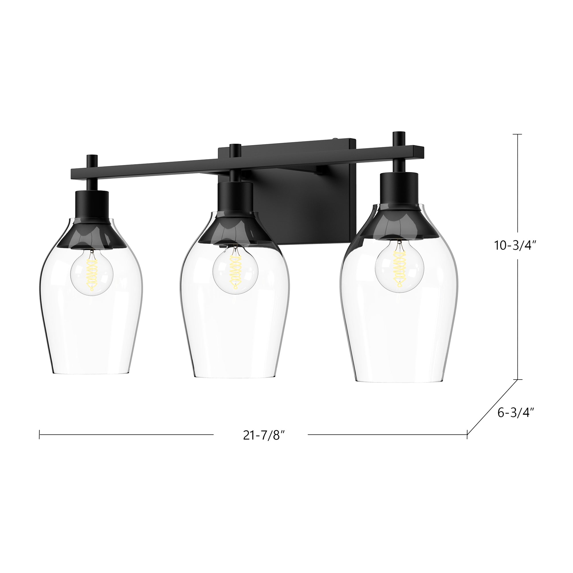 Kingsley 22-in Steel Vanity Light