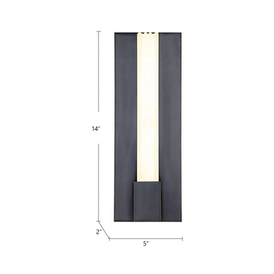 Kismet 14-in Steel Vanity Light