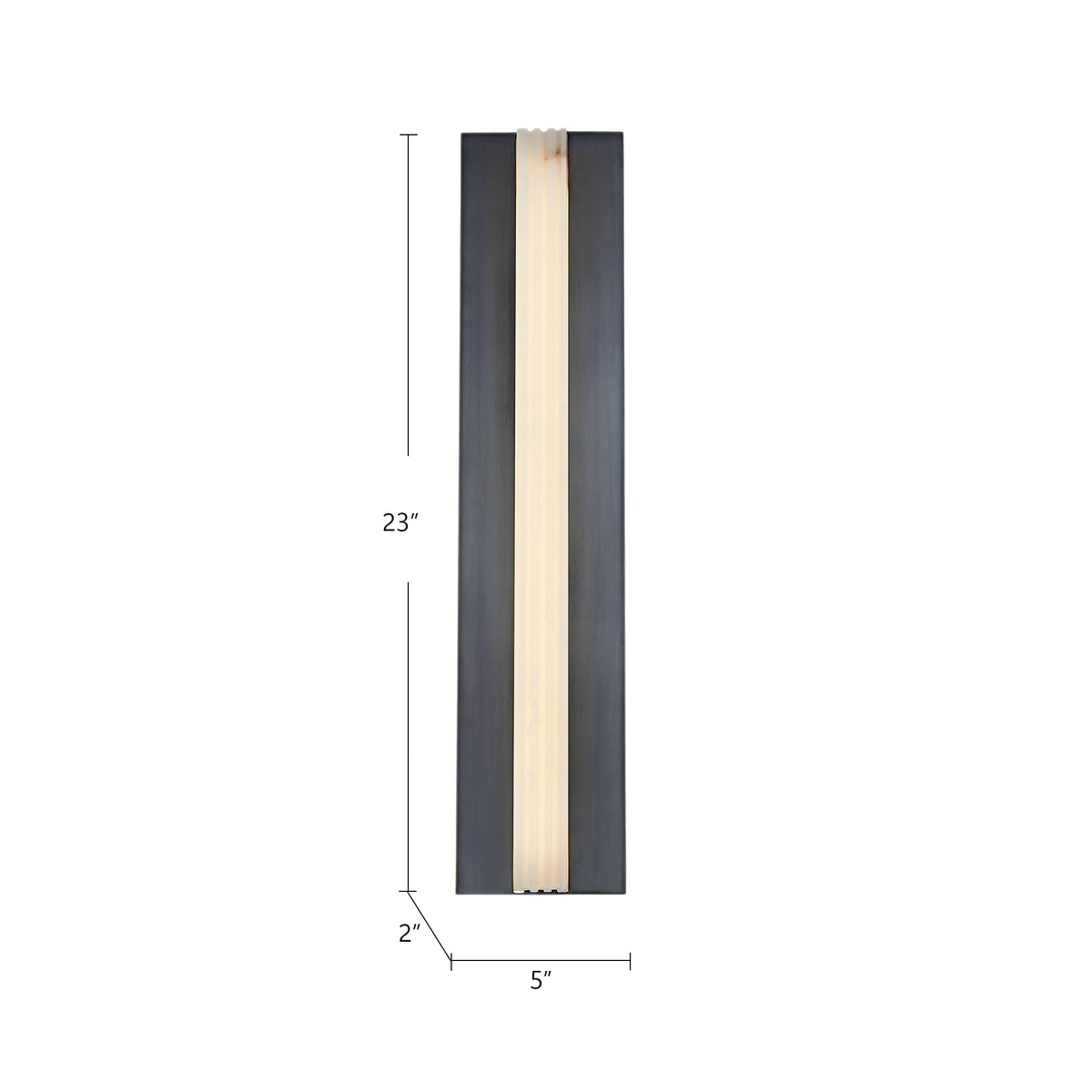Kismet 23-in Steel Vanity Light