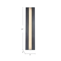 Kismet 23-in Steel Vanity Light
